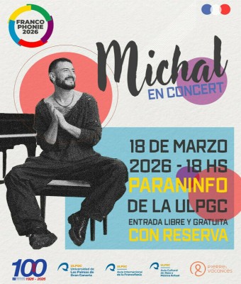 Francophonie 2026: Michal en concert en Palmas, Las