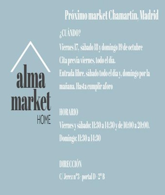Mercadillo organizado por Alma Market Home, Chamart´ín, Madrid. en nº 3   - portal D - 2ºB