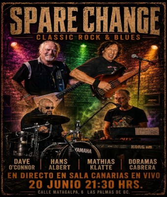 SPARE CHANGE -CANARIAS EN VIVO - CONCIERTO EN LAS PALMAS en Palmas, Las