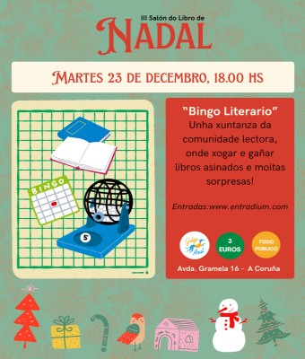 Bingo literario. Edición Nadal  en Coruña, A