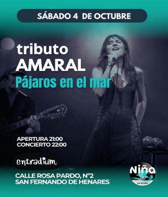 Tributo a Amaral -Pajaros a la mar  en Madrid