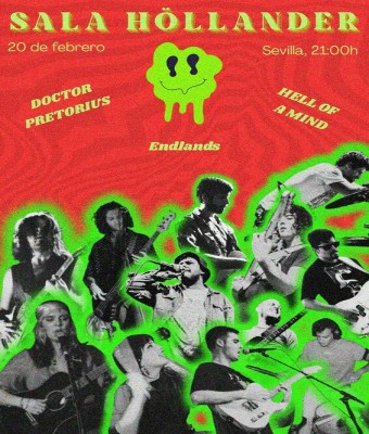 DOCTOR PRETORIUS + ENDLANDS + HELL OF A MIND en Sevilla
