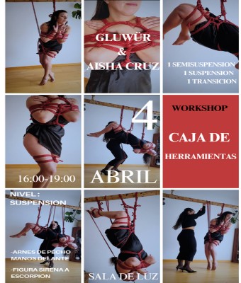 Caja de herramientas /Arnés de pecho manos al frente/ 04 Abril/ Aisha Cruz y Gluwur en Barcelona