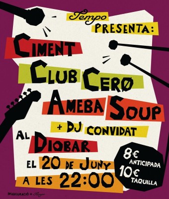 Plataforma Tempo presenta Ciment + Club Cerø + Ameba Soup en Barcelona