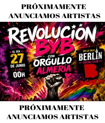 REVOLUCION BYB CON ORGULLO ALMERIA 2026 en Almería
