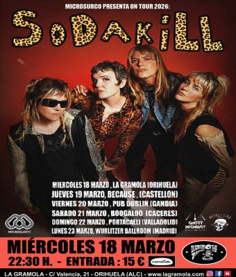 SODA KILL en LA GRAMOLA en Alicante/Alacant
