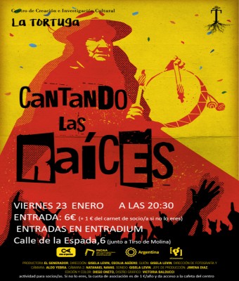Proyección y encuentro : Documental Musical "Cantando las Raices" en Madrid