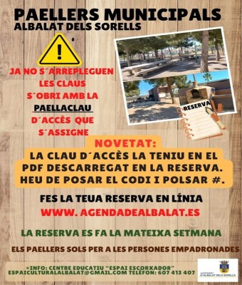 RESERVES PAELLERS ALBALAT 2025 en Valencia