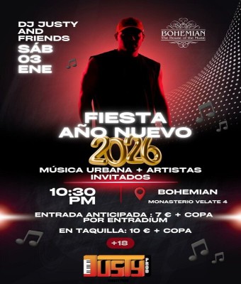 Sábado 3/01/2026 FIESTA AÑO NUEVO 2026 en Navarra