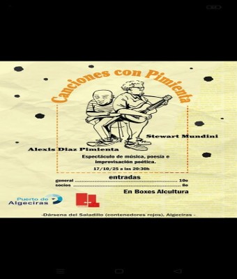 CANCIONES CON PIMIENTA, en Boxes Alcultura en Cádiz