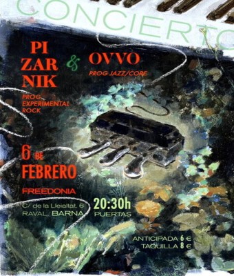 Concierto prog rock Pizarnik y Ovvo  en Barcelona