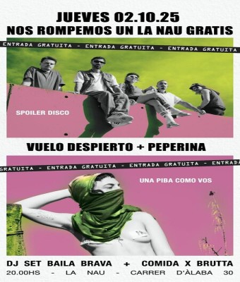 Vuelo Despierto + Peperina - La Nau en Barcelona
