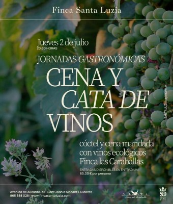Cena y cata vinos - Las Caraballas en Alicante/Alacant