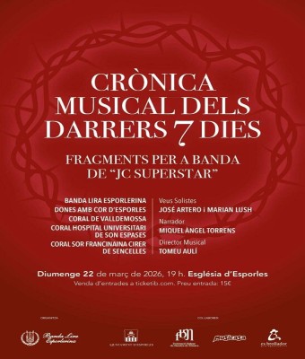 Crònica Musical dels darrers 7 dies - Concert basat en Jesucristo Superstar en Balears, Illes