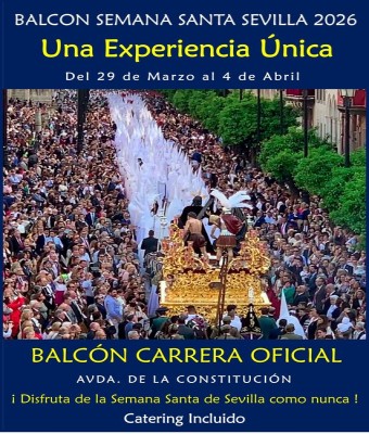 EXPERIENCIA BALCÓN SEMANA SANTA SEVILLA 2026