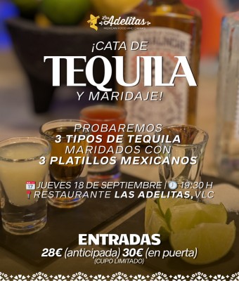 Cata de tequila y maridaje en Valencia/València