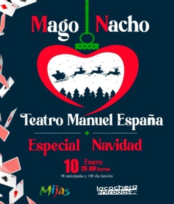 MAGO NACHO "ESPECIAL NAVIDAD" en Mijas (las lagunas)