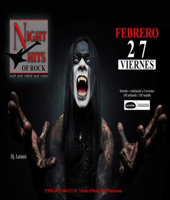 night hits of rock en Barcelona
