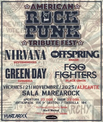Festival de Tributos AMERICAN ROCK PUNK (Alicante) en Alicante/Alacant