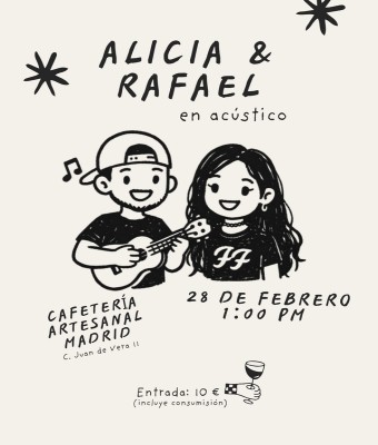 Alicia y Rafael en acústico en Madrid