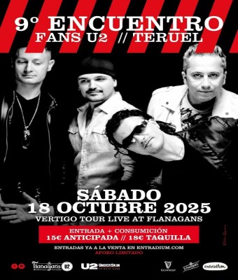 VERTIGO TOUR LIVE AT FLANAGANS en Teruel