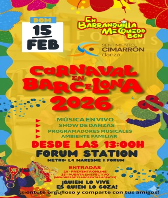CARNAVAL DE BARRANQUILLA-PATIO RUMBERO 2026 en Barcelona