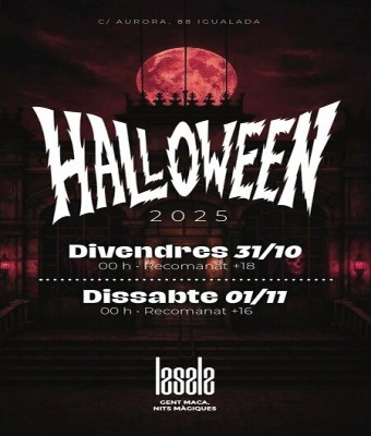 HALLOWEEN +16 DIA 01/11/2025 en Barcelona