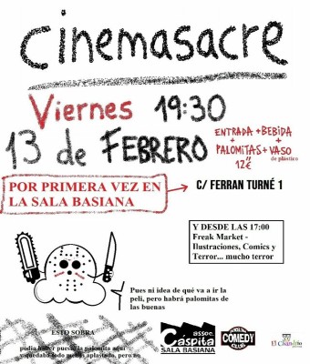 Cinemasacre - Viernes 13 (sala Basiana) en Barcelona
