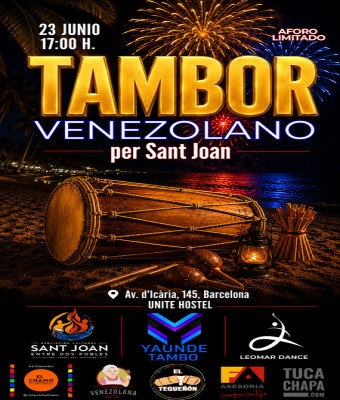 FIESTA DE SAN JUAN - Tambores Venezonalos en Barcelona