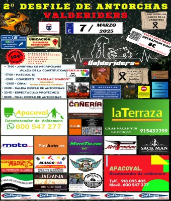 2º DESFILE DE ANTORCHAS VALDERIDERS en Madrid