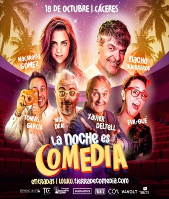 La noche es comedia en CACERES en Cáceres