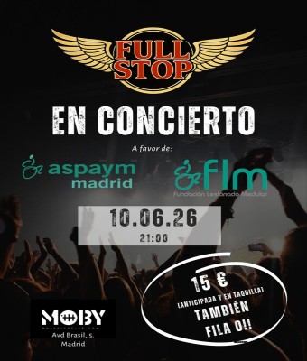 ¡Full Stop en vivo: Una noche de Rock, un impulso de Vida! en Madrid