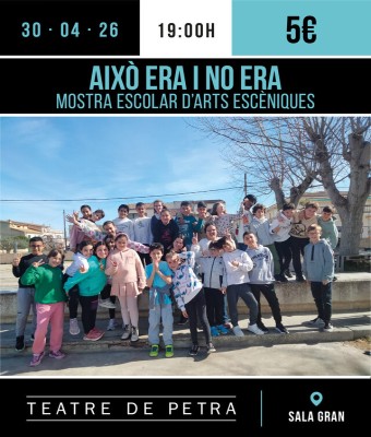AIXÒ ERA I NO ERA (MOSTRA ESCOLAR D'ARTS ESCÈNIQUES) en Balears, Illes