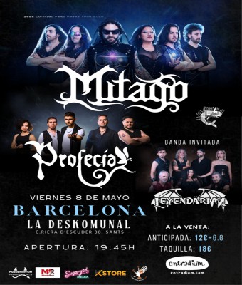 Mitago + Profecía + Leyendärian en Barcelona