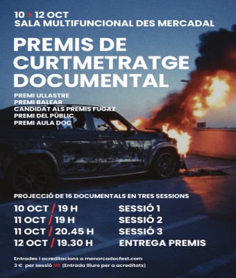 PROJECCIÓ: PREMIS DE CURTMETRATGE DOCUMENTAL / SESSIÓ 2 en Balears, Illes