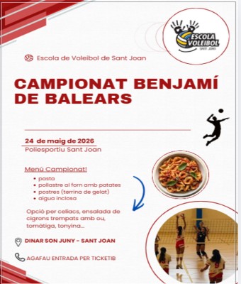 DINAR CAMPIONAT BENJAMÍ A SANT JOAN en Balears, Illes