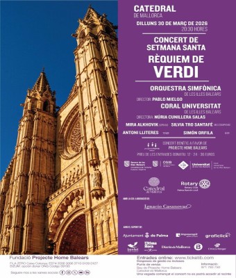 CONCERT DE SETMANA SANTA "RÈQUIEM DE VERDI" a benefici de Projecte Home Balears en Balears, Illes