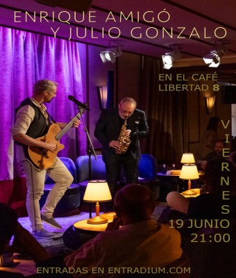 Enrique Amigó y Julio Gonzalo en el Libertad 8 en Madrid
