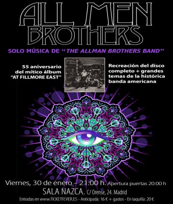 ALL MEN BROTHERS recreando el mítico "At Fillmore East" en Madrid