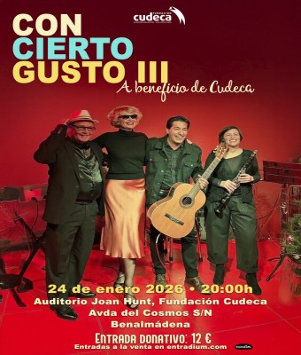 Con-Cierto Gusto III a beneficio de Cudeca en Málaga