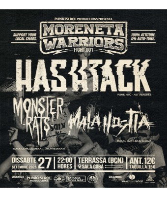 MORENETA WARRIORS // FIGHT.001 en Barcelona