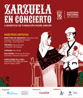 Zarzuela en Concierto 2026 a beneficio de la Fundación Padre Arrupe en MADRID