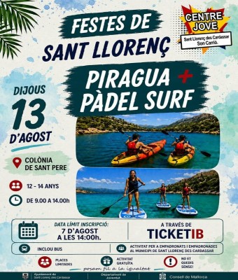 Activitat d'estiu: piraigua + pàdel surf en Balears, Illes