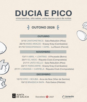 Concerto de TRES PESOS na sala Guión Clube _Ciclo Ducia e Pico en Coruña, A