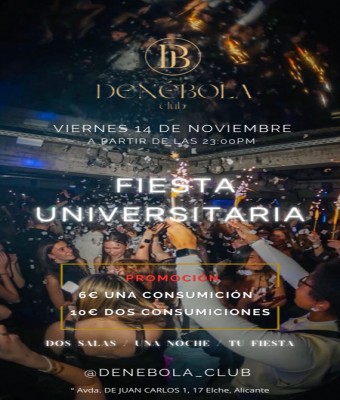 FIESTA UNIVERSITARIA en Alicante/Alacant