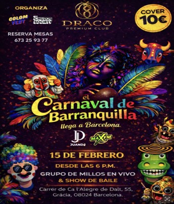 EL CARNAVAL DE BARRANQUILLA en Barcelona