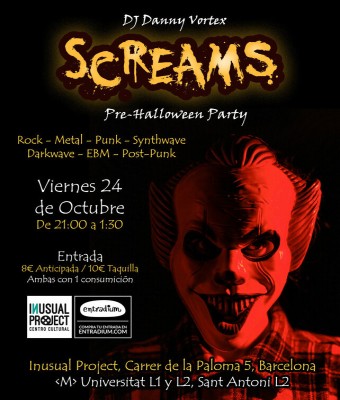 SCREAMS - Pre-Halloween Party en Barcelona