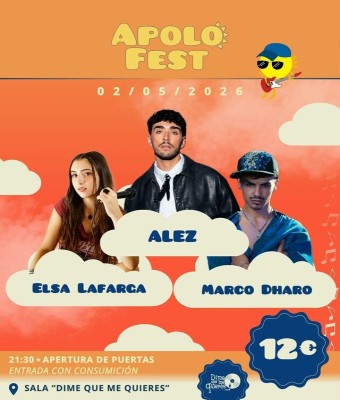 Apolo Fest: Elsa Lafarga + Alez + Marco Dharo en Madrid
