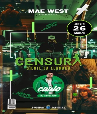 Discoteca Mae West Granada - Juernes 26 Marzo de Censura