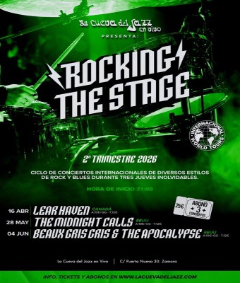 Rocking The Stage - Abril, mayo y junio de 2026 en Zamora